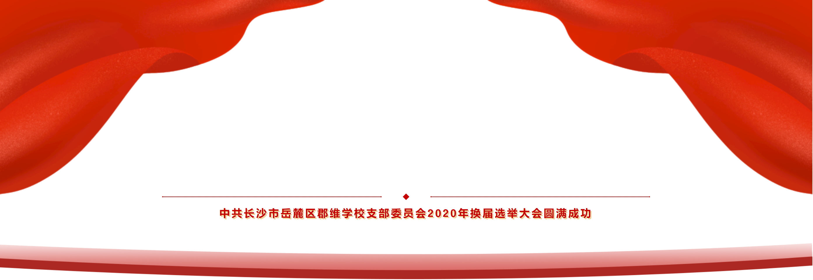 中共长沙市岳麓区郡维学校支部委员会2020年换届选举大会圆满成功